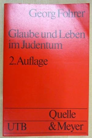 Seller image for Glaube und Leben im Judentum (UTB 885) for sale by Antiquariat Bernhard