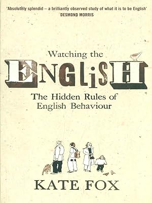 Image du vendeur pour Watching the english mis en vente par Librodifaccia