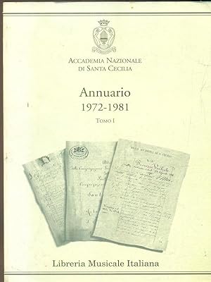 Annuario 1972-1981 tomo I