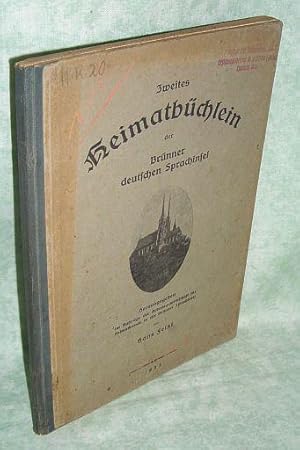 Bild des Verkufers fr Zweites Sprachbchlein der Brnner Sprachinsel. Hrsg. im Auftrag der Arbeitsgemeinschaft fr Heimatkunde in der Brnner Sprachinsel. zum Verkauf von Antiquariat  Lwenstein