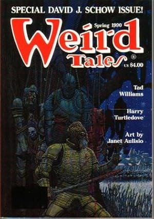 Bild des Verkufers fr Weird Tales No.296 Spring 1990 Special David J. Schow Issue (Night Bloomer; Get With Child a Mandrake; Monster Movies; Nonstop; The Emperor's Return; Shaft; Knight of Darkness, Knight of Light) zum Verkauf von N & A Smiles