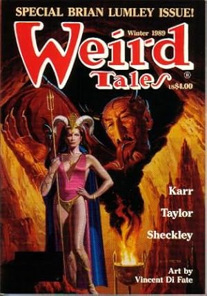 Seller image for Weird Tales No.295 Winter 1989 Special Brian Lumley Issue (The Disapproval of Jeremy Cleave; Magic's Price; A Doll's Tale; Iced on Aran; The Lady of Belac; Love Song from the Stars; The Demon Cat; Cloonaturk; Wish Upon a Star; etc.) for sale by N & A Smiles