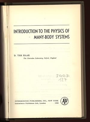 Bild des Verkufers fr Introduction to the Physics of Many-Body Systems. zum Verkauf von Antiquariat Bookfarm