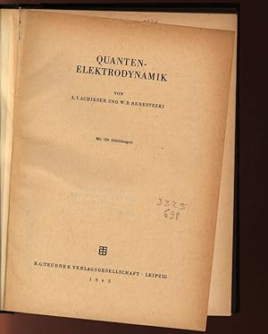 Image du vendeur pour Quantenelektrodynamik. mis en vente par Antiquariat Bookfarm