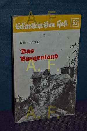 Seller image for Das Burgenland (Eckartschriften Heft 62) for sale by Antiquarische Fundgrube e.U.