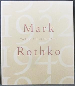 Seller image for Mark Rothko: The Realist Years: Selected Works for sale by Exquisite Corpse Booksellers