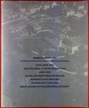 Imagen del vendedor de Denkschrift 1996. Zur Lage des Deutschen Literaturarchivs und des Schiller-Nationalmuseums Marbach am Neckar a la venta por biblion2
