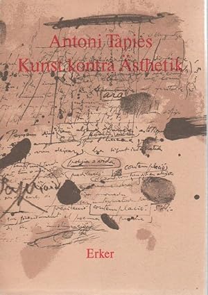 Imagen del vendedor de Kunst kontra Asthetik a la venta por Studio Bibliografico Marini