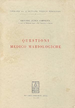 Imagen del vendedor de Questioni medico mariologiche a la venta por Studio Bibliografico Marini