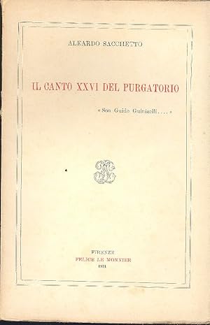 Immagine del venditore per Il canto XXVI del Purgatorio venduto da Studio Bibliografico Marini