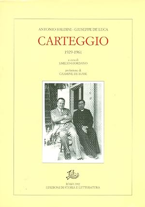 Seller image for Carteggio. 1929-1961 for sale by Studio Bibliografico Marini