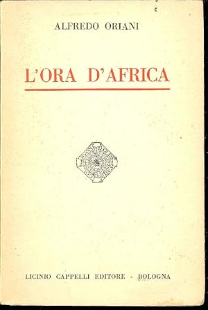 Imagen del vendedor de L'ora d'Africa a la venta por Studio Bibliografico Marini