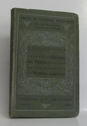 Chirurgie du thorax et du membre supérieur