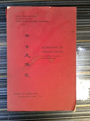 Seller image for Biography of Huang Ch'ao for sale by Halper's Books