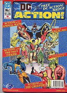 Seller image for DC ACTION NO 1(1990): UK COMIC for sale by TARPAULIN BOOKS AND COMICS