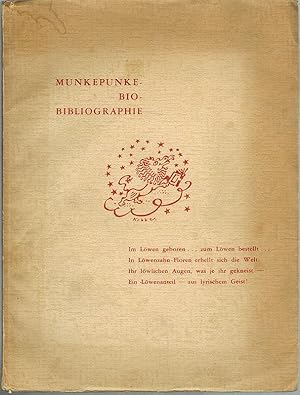 Munkepunke-Bio-Bibliographie. Anläßlich des 50. Alfred Richard Meyer-Geburtstages von etzlichen F...