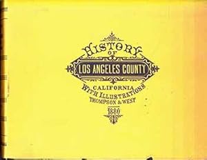 Seller image for Reproduction of Thompson and West's History of Los Angeles County California With Illustrations. for sale by Wittenborn Art Books