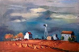 Farm Scene in the manner of Edward Hopper