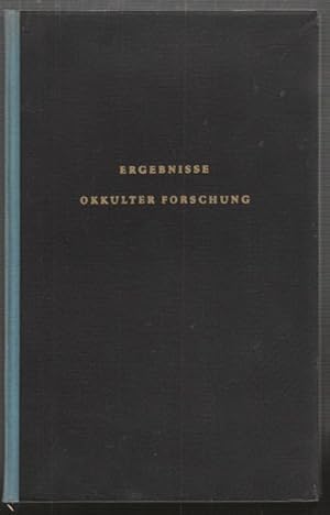 Bild des Verkufers fr Ergebnisse okkulter Forschung. Eine Einfhrung in die Parapsychologie. zum Verkauf von Antiquariat Burgverlag