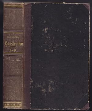 Seller image for Hauslexikon der Gesundheitslehre fr Leib und Seele. Ein Familienbuch. for sale by Antiquariat Burgverlag