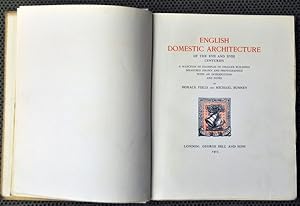 Seller image for English Domestic Architecture of the XVII and XVIII Centuries. for sale by Antiquariat Burgverlag