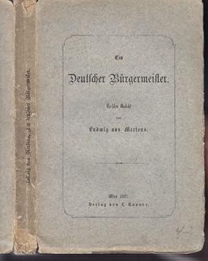 Seller image for Ein Deutscher Brgermeister. Episches Gedicht. for sale by Antiquariat Burgverlag