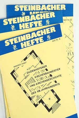 Image du vendeur pour Steinbacher Hefte. 3 Hefte 6,15, 22 (Autor: Manfred Hundt). mis en vente par Antiquariat Lehmann-Dronke