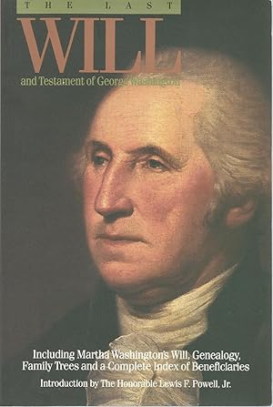 Image du vendeur pour The Last Will and Testament of George Washington mis en vente par The Book Junction