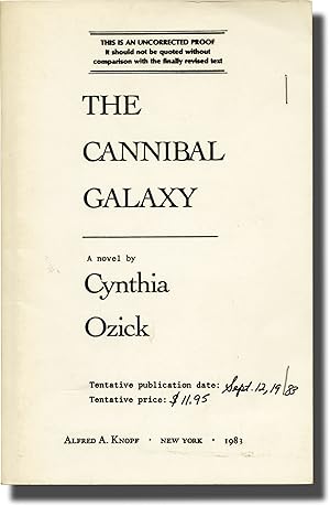 Bild des Verkufers fr The Cannibal Galaxy (Uncorrected Proof) zum Verkauf von Royal Books, Inc., ABAA