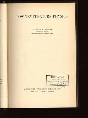 Bild des Verkufers fr Low Temperature Physics. zum Verkauf von Antiquariat Bookfarm
