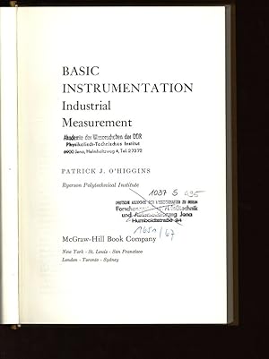 Image du vendeur pour Basic Instrumentation, Industrial Measurement. mis en vente par Antiquariat Bookfarm