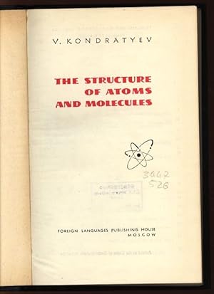 Imagen del vendedor de The Structure of Atoms and Molecules. a la venta por Antiquariat Bookfarm