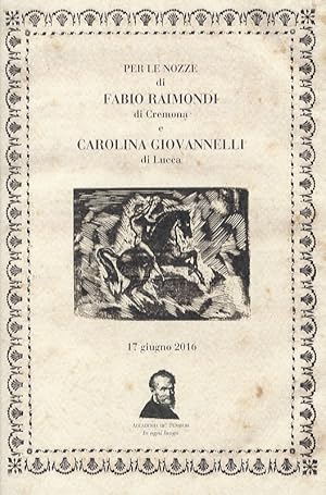 Per le nozze di Fabio Raimondi di Cremona e Carolina Giovannelli di Lucca. Lamento di Martino da ...