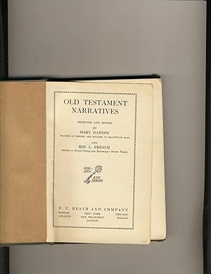 Immagine del venditore per Old Testament Narratives venduto da Richard Lemay