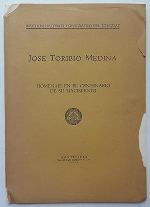 Imagen del vendedor de Jos Toribio Medina, homenaje en el centenario de su nacimiento a la venta por George Ong Books