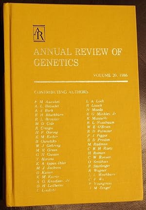 Imagen del vendedor de Annual Review of Genetics: 1986 a la venta por GuthrieBooks