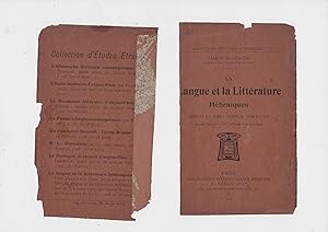 Seller image for La Langue Et La Littrature Hbraques Depuis La Bible Jusqu'a Nos Jours: Leon D'ouverture  La Sorbonne Le 3 Mars 1904 (French Edition) for sale by Meir Turner