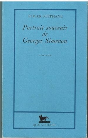 Imagen del vendedor de Portrait souvenir de Georges Simenon: Entretien (French Edition) a la venta por Librairie l'Aspidistra