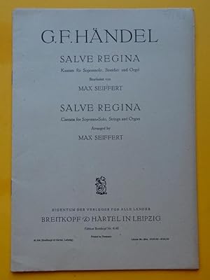 Salve Regina (Kantate für Sopransolo, Streicher und Orgel, bearb. v. Max Seiffert)