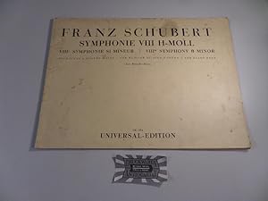 Bild des Verkufers fr Franz Schubert : Symphonie VIII H-Moll fr Klavier zu vier Hnden. Universal-Edition 1554. zum Verkauf von Druckwaren Antiquariat