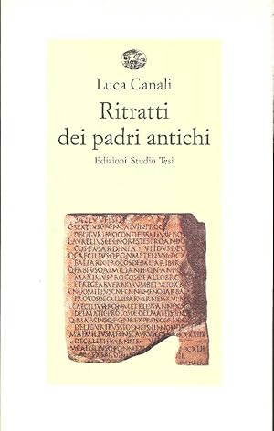 Bild des Verkufers fr Ritratti dei padri antichi (sedici scrittori latini e cristiani) zum Verkauf von Studio Bibliografico Marini