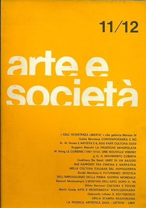 Image du vendeur pour Arte e Societ. Anno III, N 11-12, Gennaio-Aprile 1974 mis en vente par Studio Bibliografico Marini