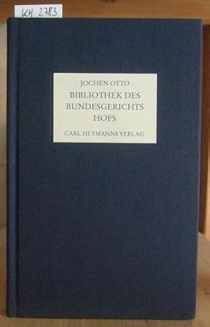 Bild des Verkufers fr Bibliothek des Bundesgerichtshofs. Buchbestand und Rechtserfahrung. Ein juristischer Reisefhrer durch Bcherlandschaften Europas in den Epochen gemeinsamen Rechts. Mit einem Vorwort v. Gerd Pfeiffer und einem Beitrag v. Dietrich Pannier. zum Verkauf von Versandantiquariat Trffelschwein