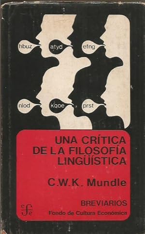 Seller image for UNA CRTICA DE LA FILOSOFA LINGSTICA for sale by Librovicios