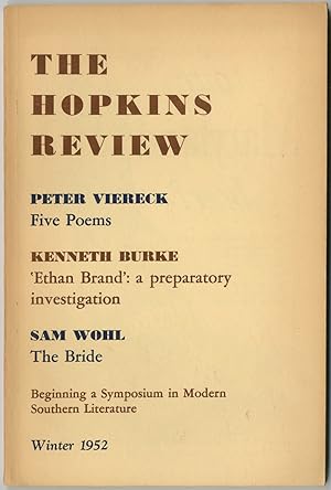 Imagen del vendedor de The Hopkins Review - Winter 1952 (Volume V, Number 2) a la venta por Between the Covers-Rare Books, Inc. ABAA