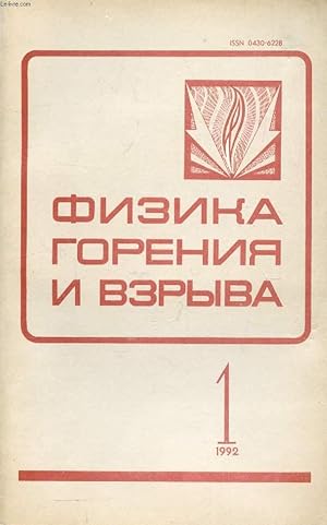 Seller image for OUVRAGE EN RUSSE (FIZIKA GORENIA I VZRYVA, TOM 28, N 1, 1992 / THE PHYSICS OF COMBUSTION AND EXPLOSION) (VOIR PHOTO POUR DESCRIPTION DU TEXTE) for sale by Le-Livre