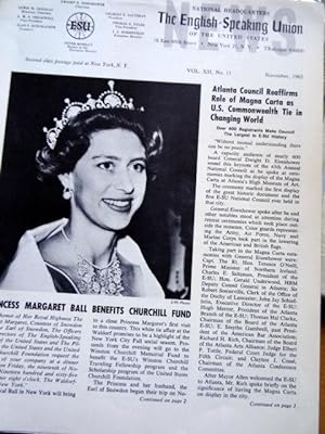 The English Speaking Union News. Vol. XII, No.11, November 1965.