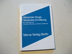 Bild des Verkufers fr Verdeckte Ermittlung. Ein Gesprch mit Christian Schulte und Rainer Stollmann, zum Verkauf von Ottmar Mller