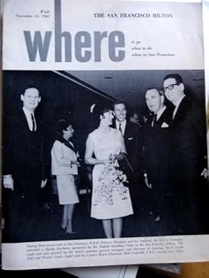 Where Magazine. Where to Go, What to Do When in San Francisco. Novemtner 13, 1965. Photo illustra...