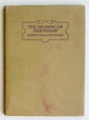 Seller image for The Meaning of Friendship for sale by Summerhill Books